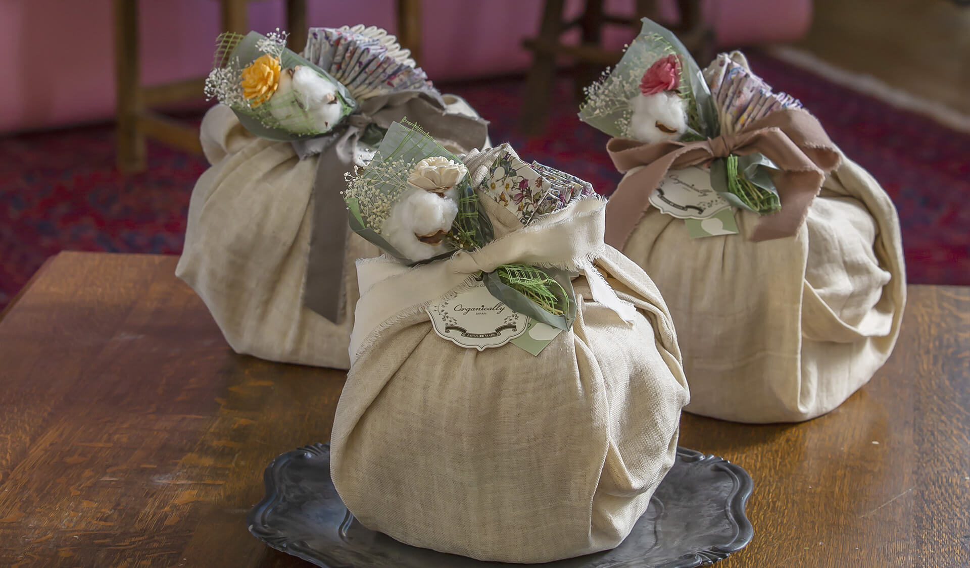 マルチケットのおむつケーキ