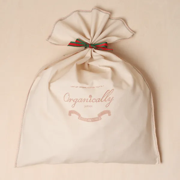 オーガニックコットンクリスマスエコバックラッピング